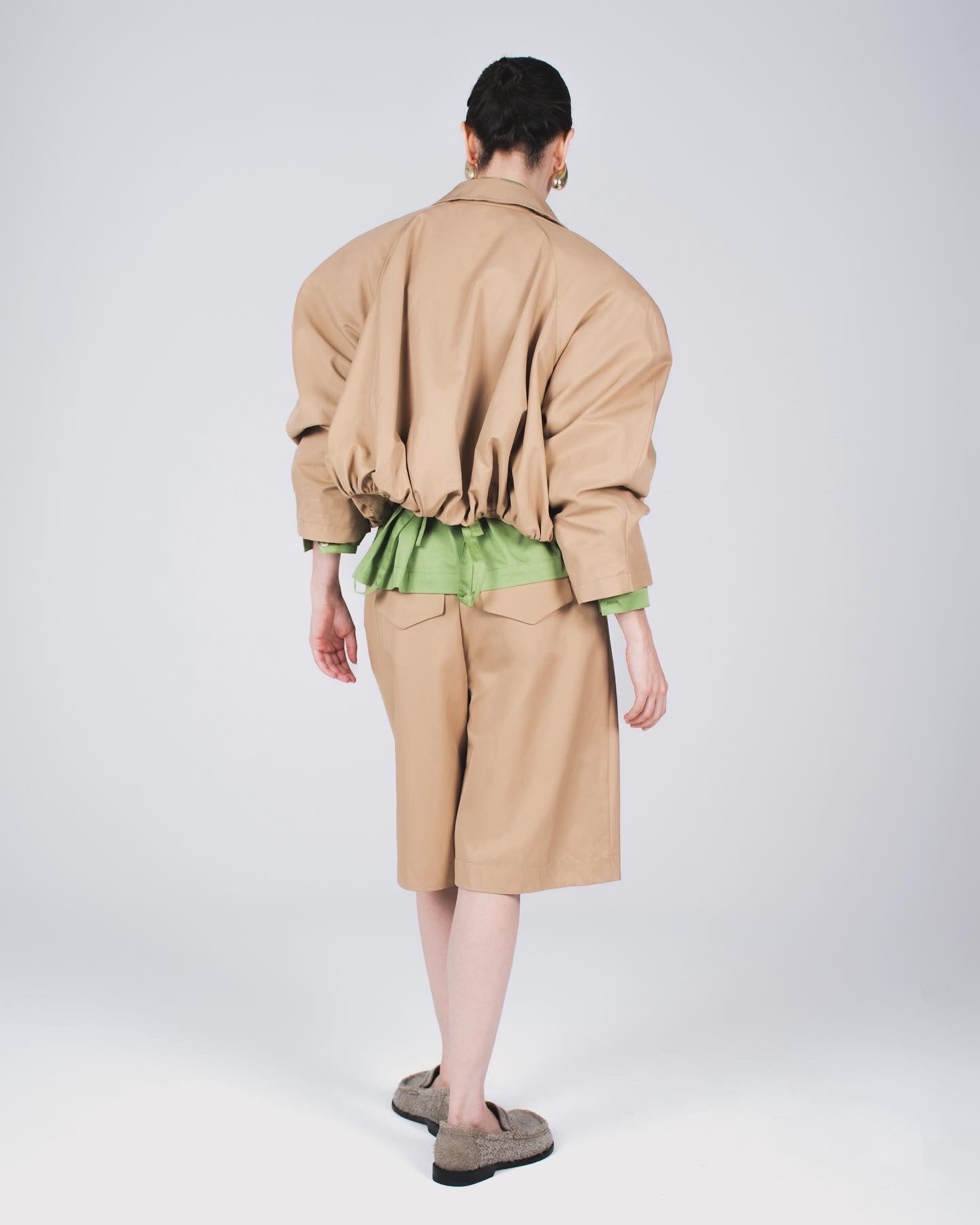 Puffy bomber jacket