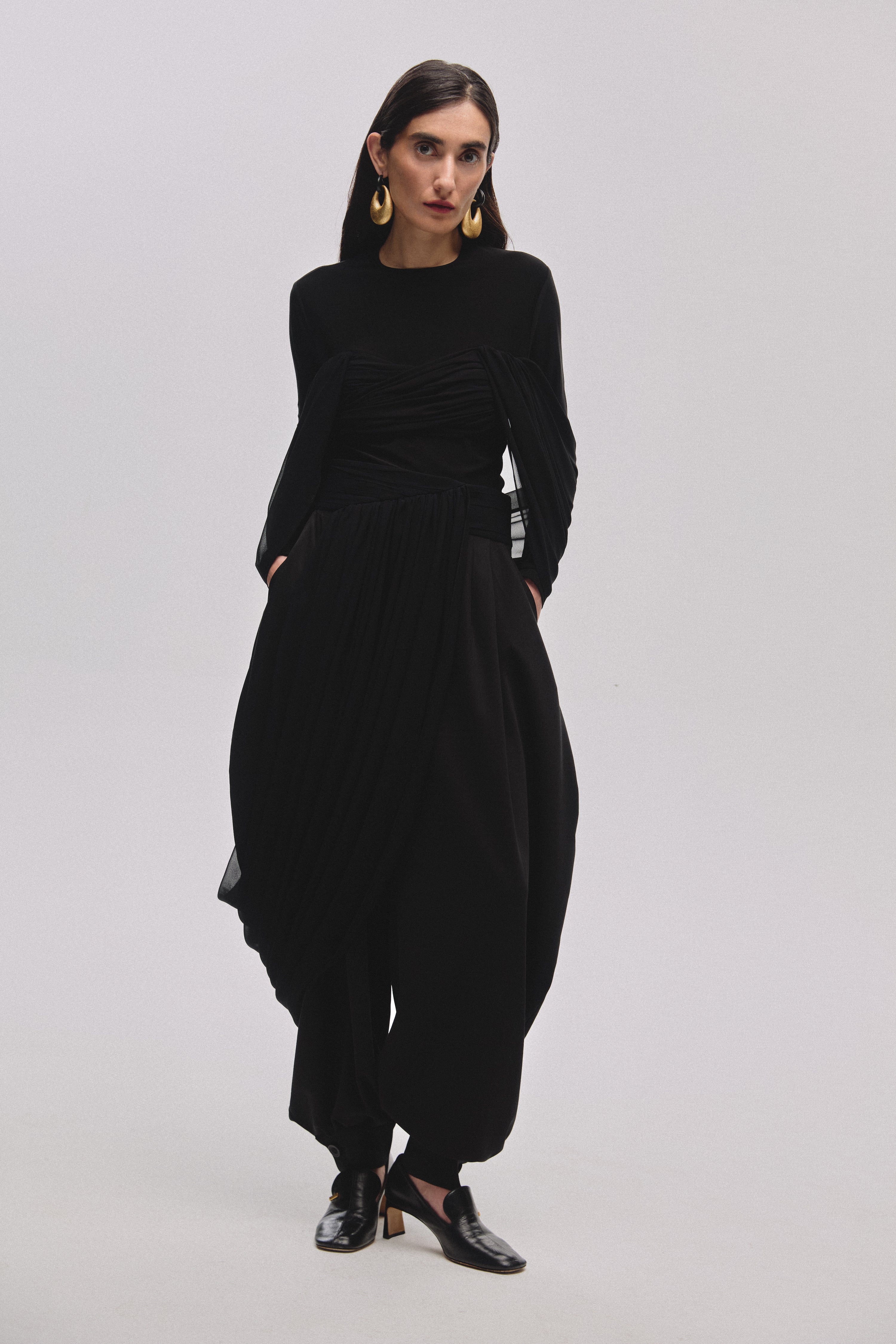 Balloon Drape Trousers