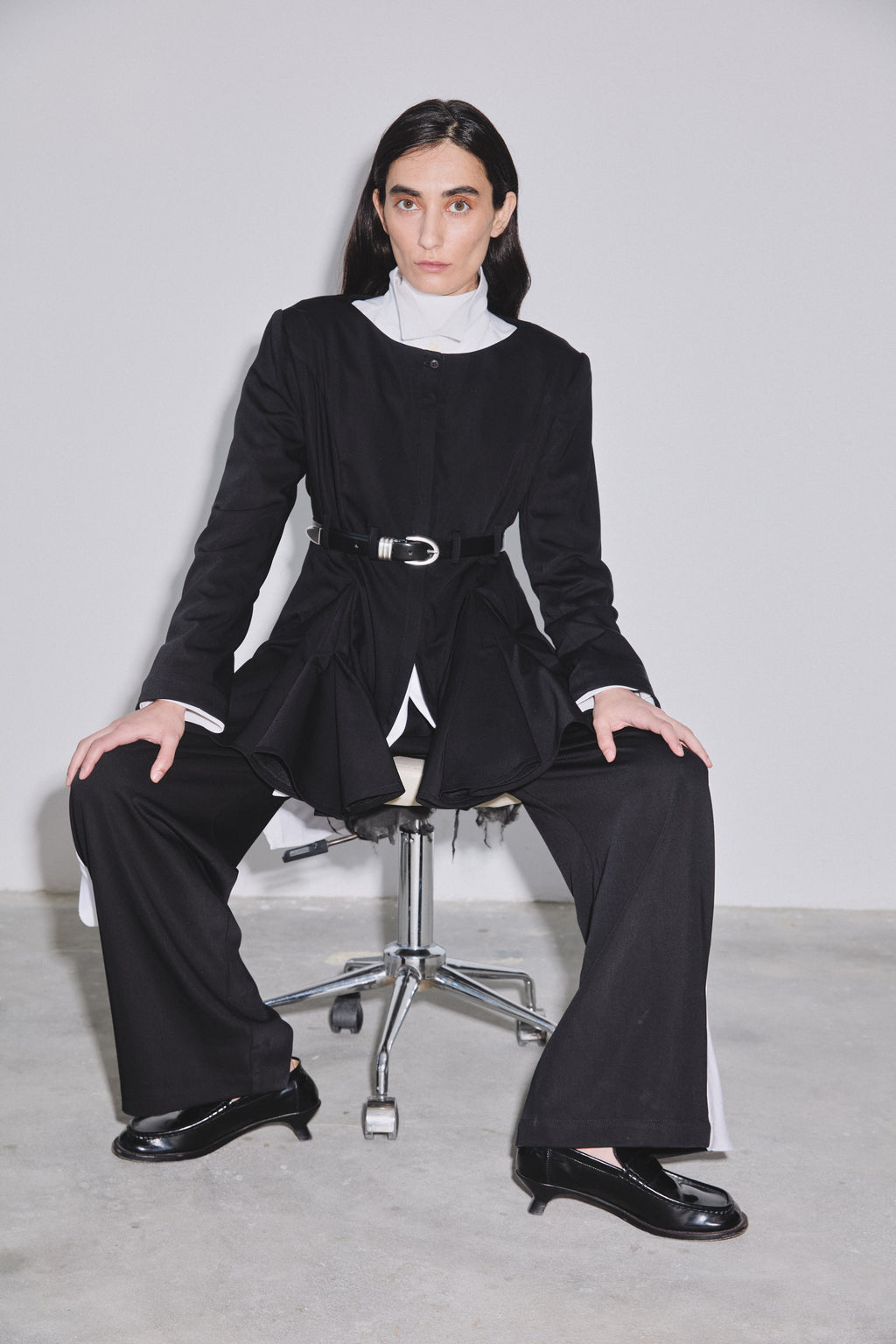 Sculpted Triangle Coat