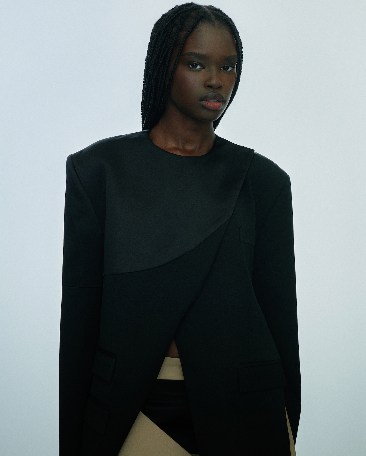 Asymmetric blazer