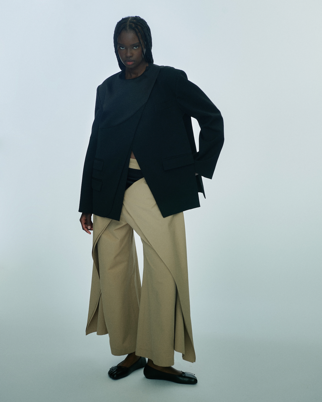 Asymmetric blazer
