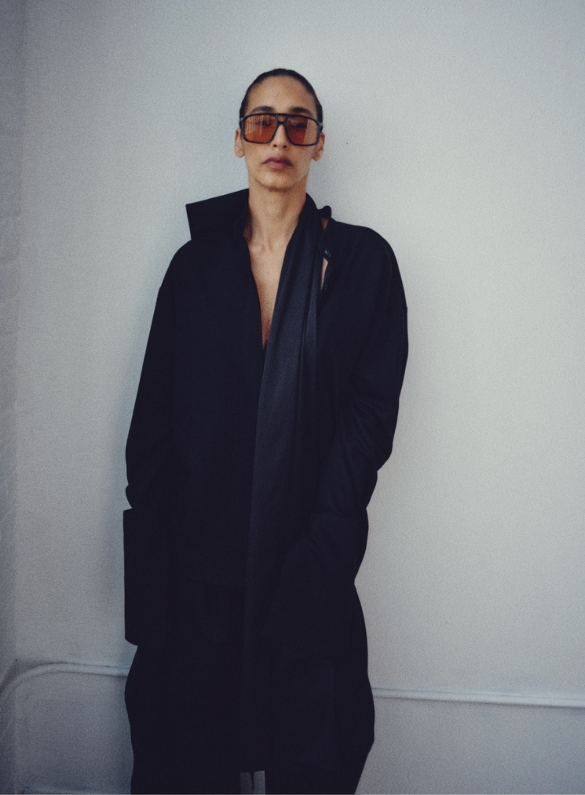 Satin Scarf Shirt