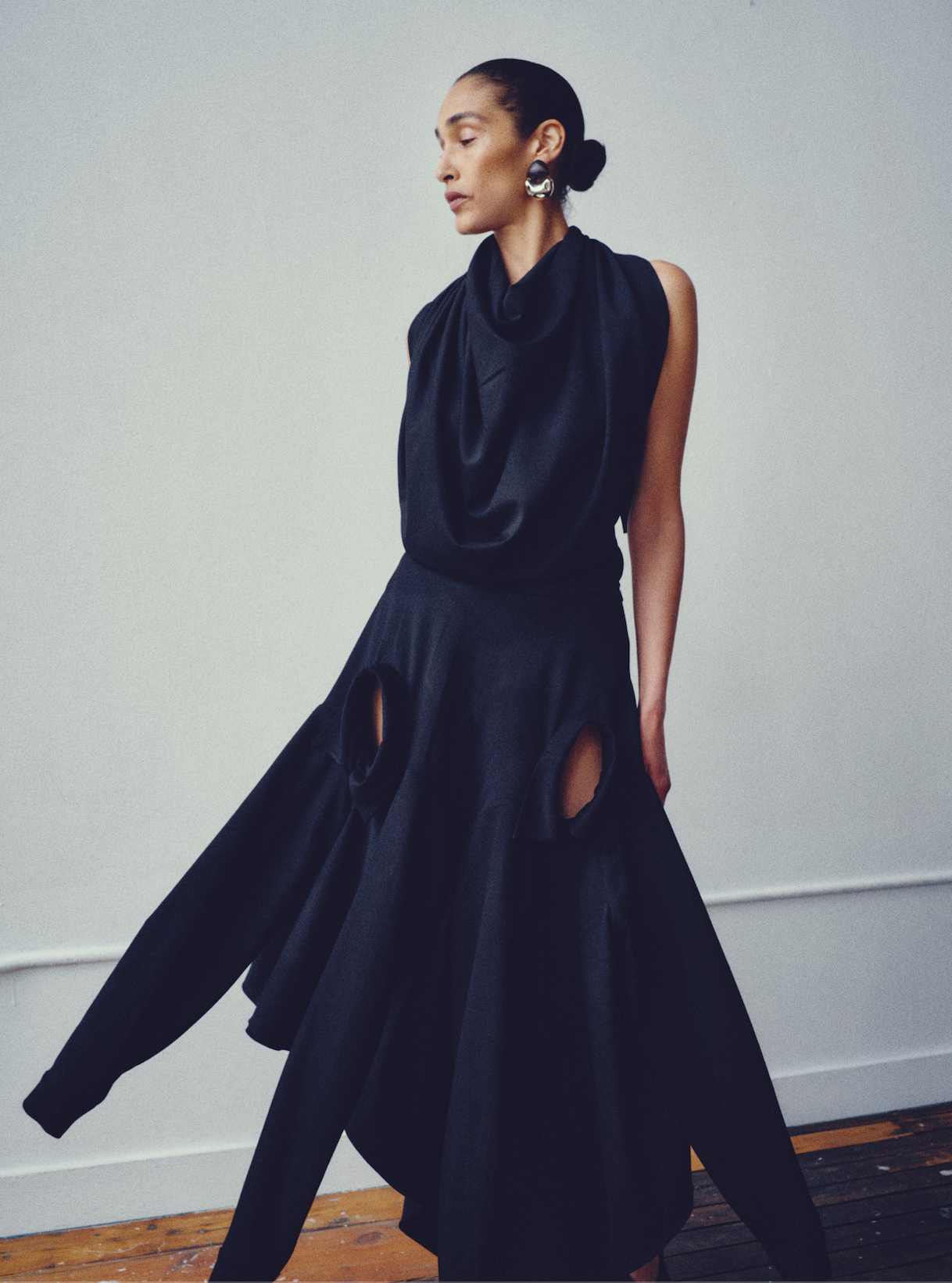Backless Drape Dress