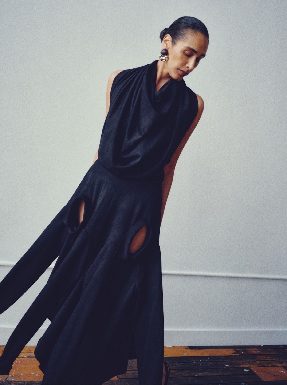 Backless Drape Dress