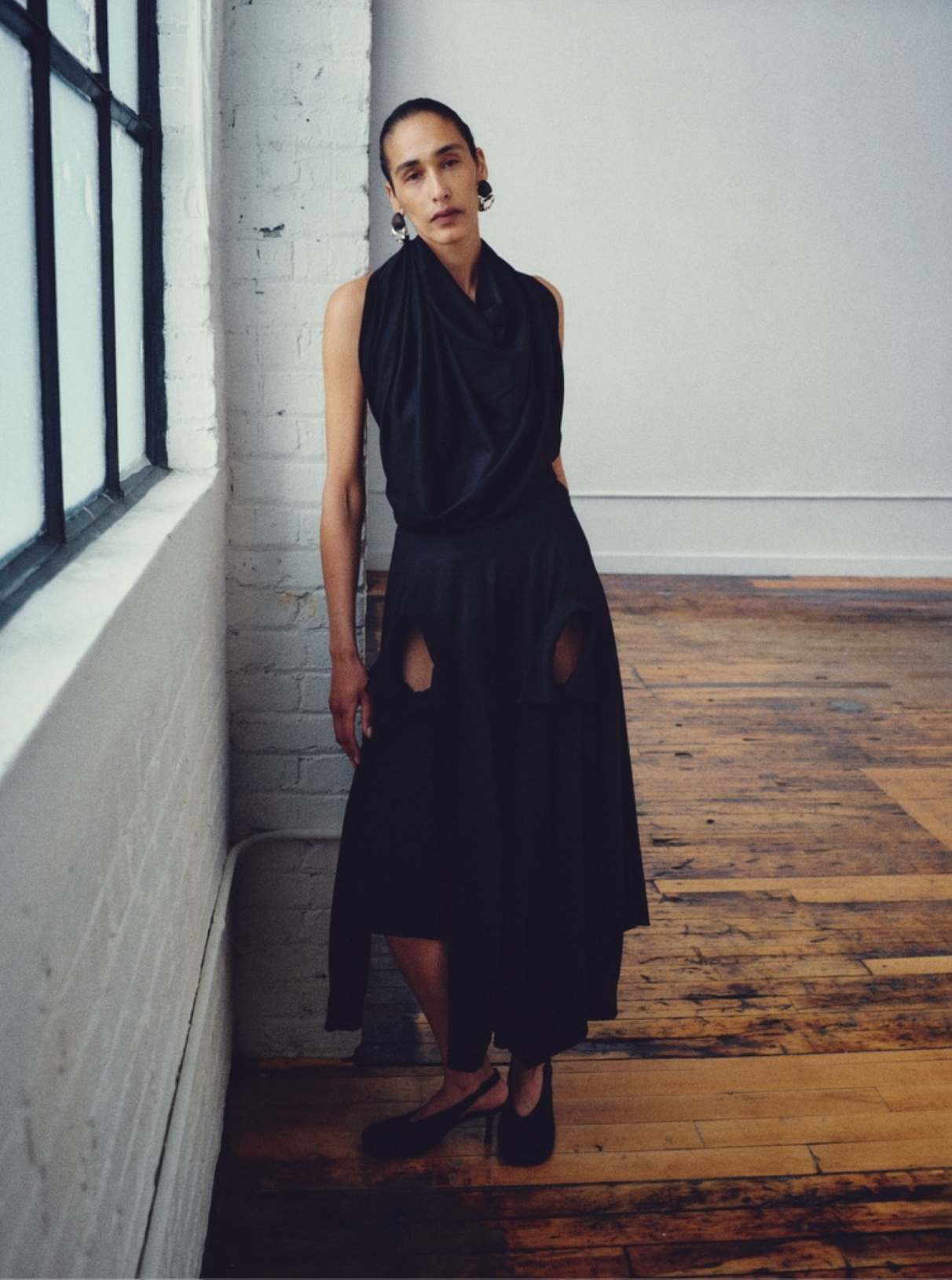 Backless Drape Dress