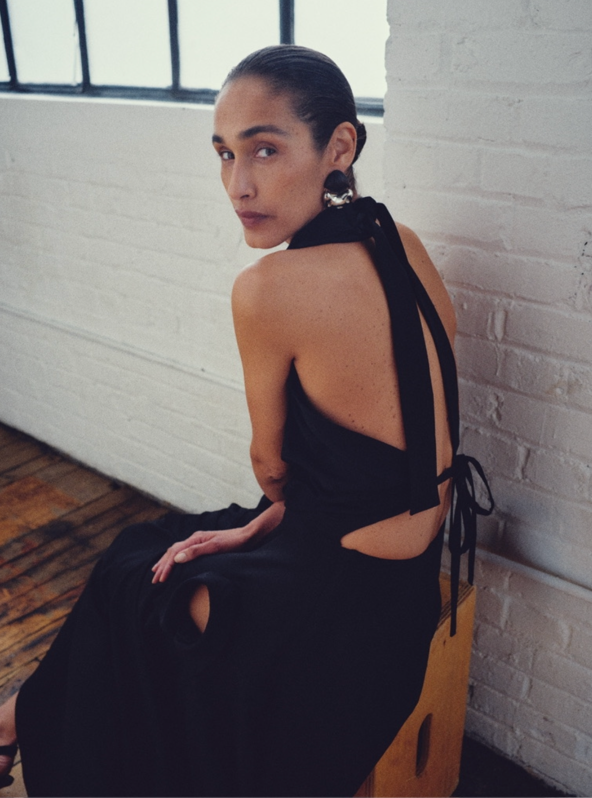 Backless Drape Dress