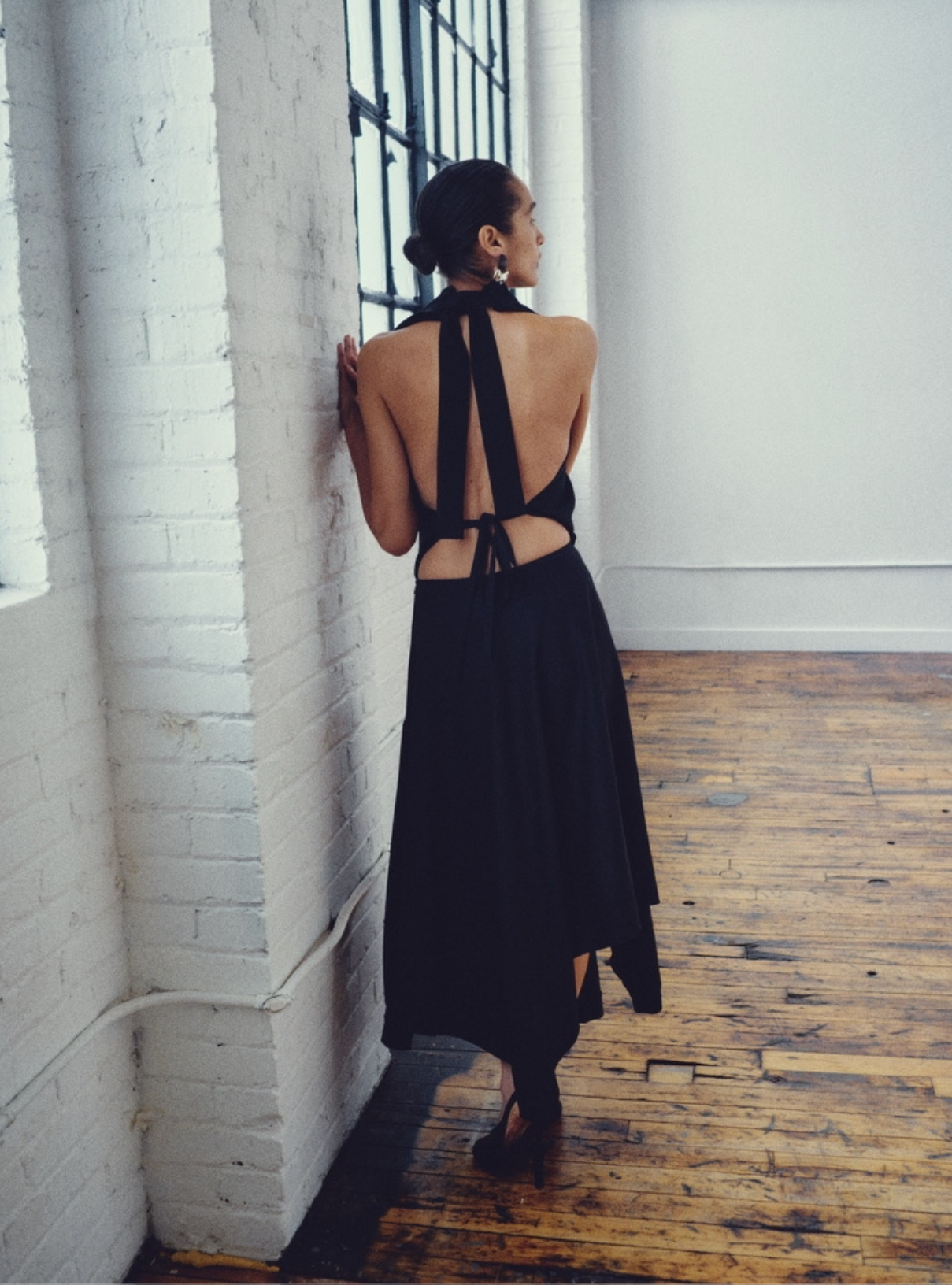 Backless Drape Dress