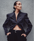 Oversized Shoulder Corset Blazer
