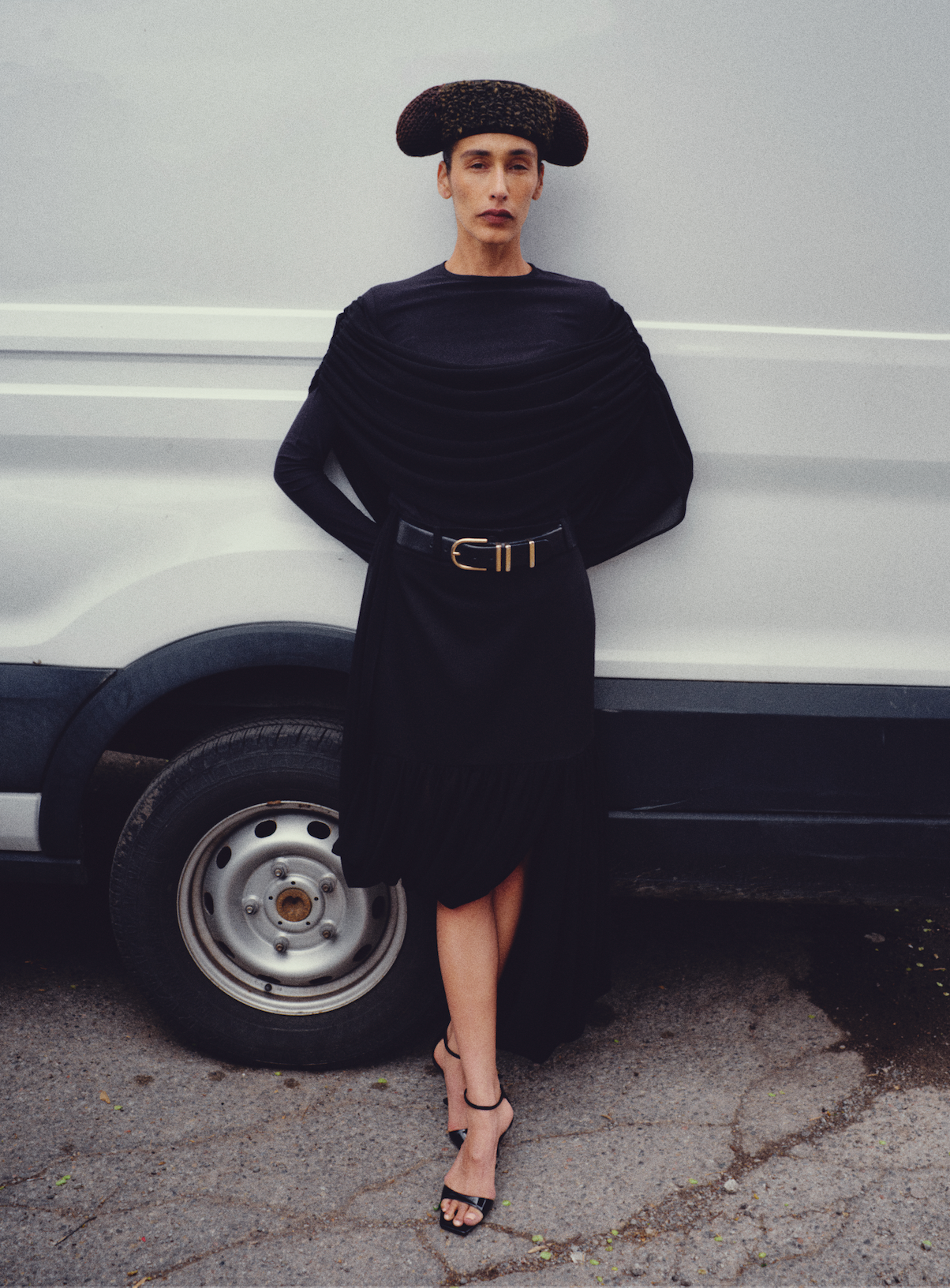 Asymmetric Drapy Skirt