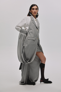 Open-Back Tailored Sleeve Vest