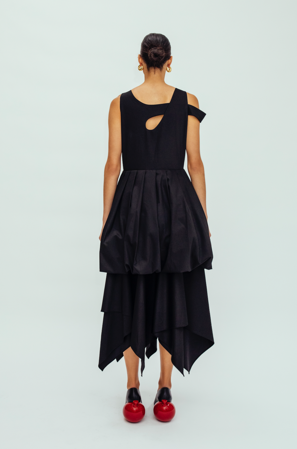Double-skirt Dress in black