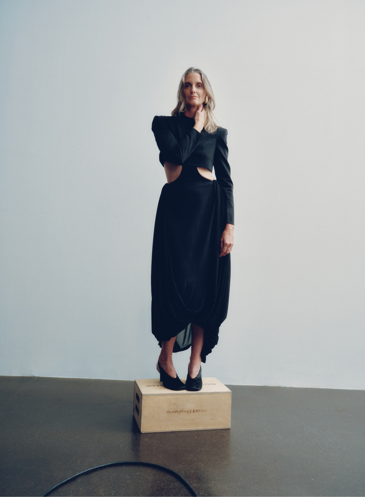 Two-Piece Draped Dress