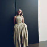 Green Sculpted Dress
