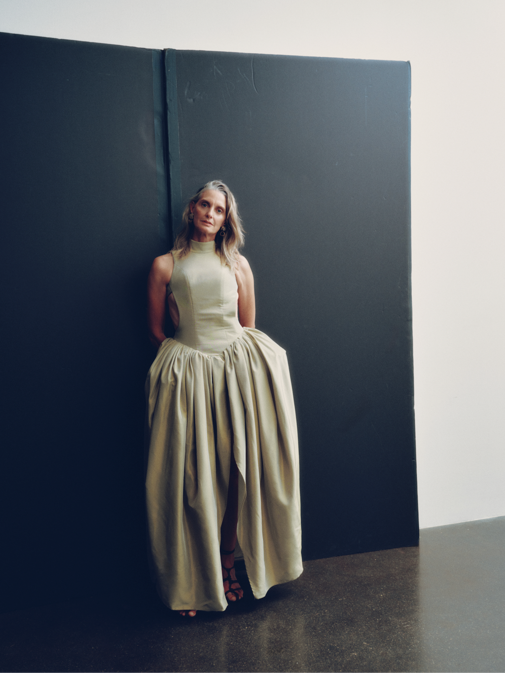Green Sculpted Dress