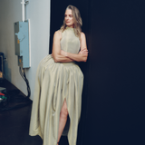 Green Sculpted Dress