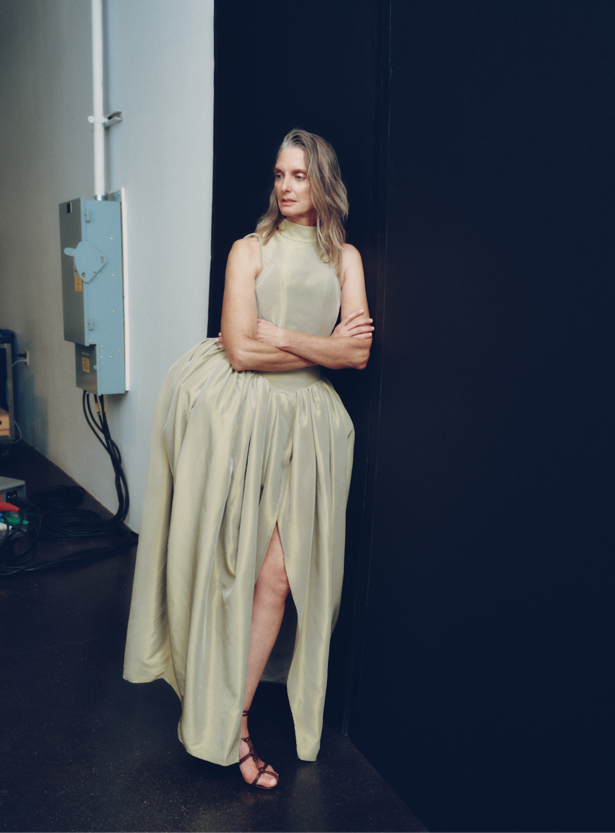 Green Sculpted Dress
