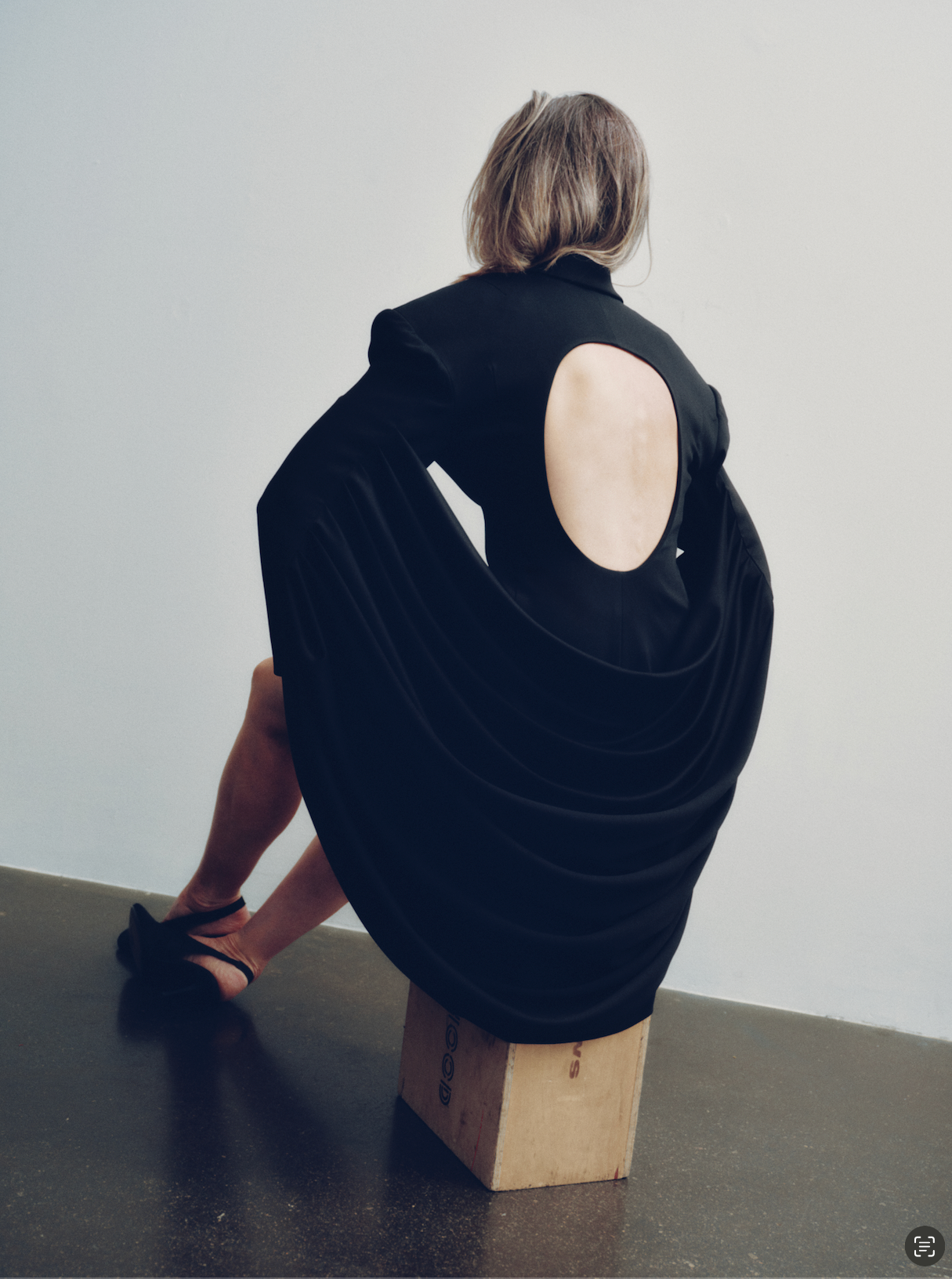 Draped Blazer Dress