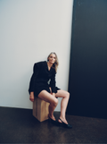 Draped Blazer Dress