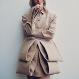 LINEN FOLDED COAT