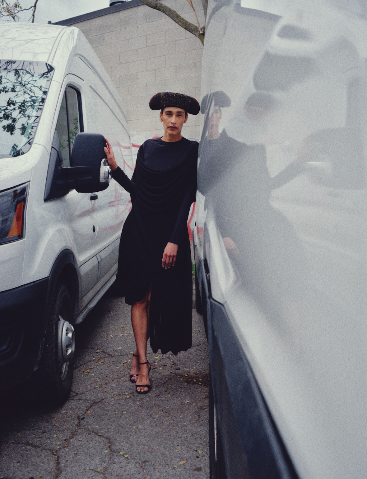 Asymmetric Drapy Skirt