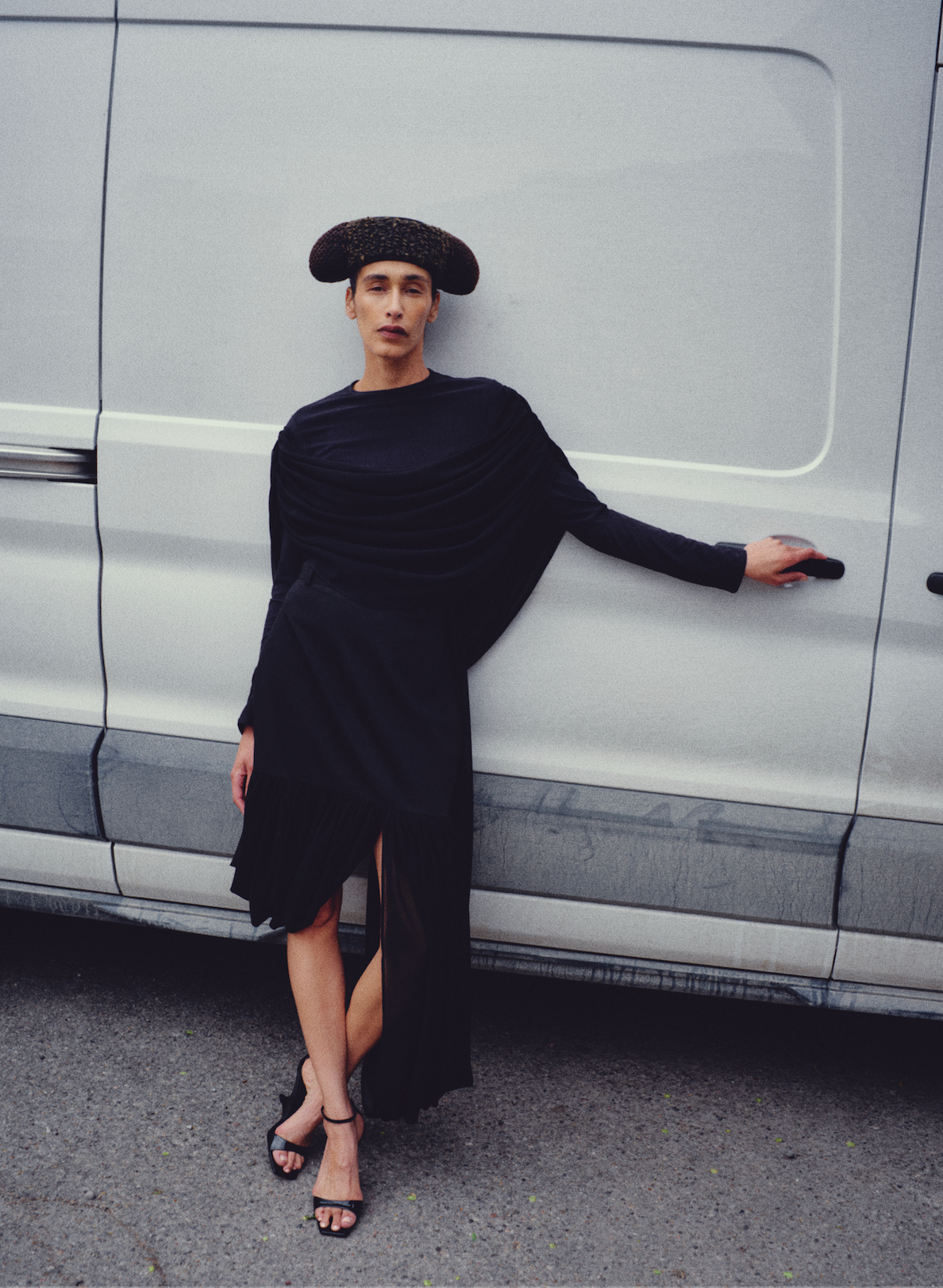 Asymmetric Drapy Skirt