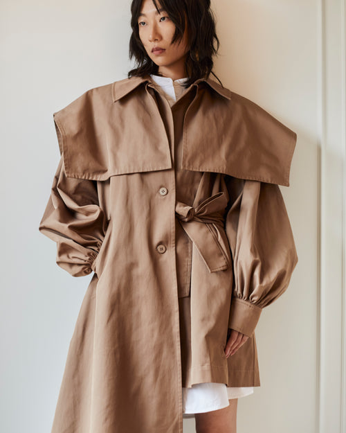 Asymmetric Trench coat