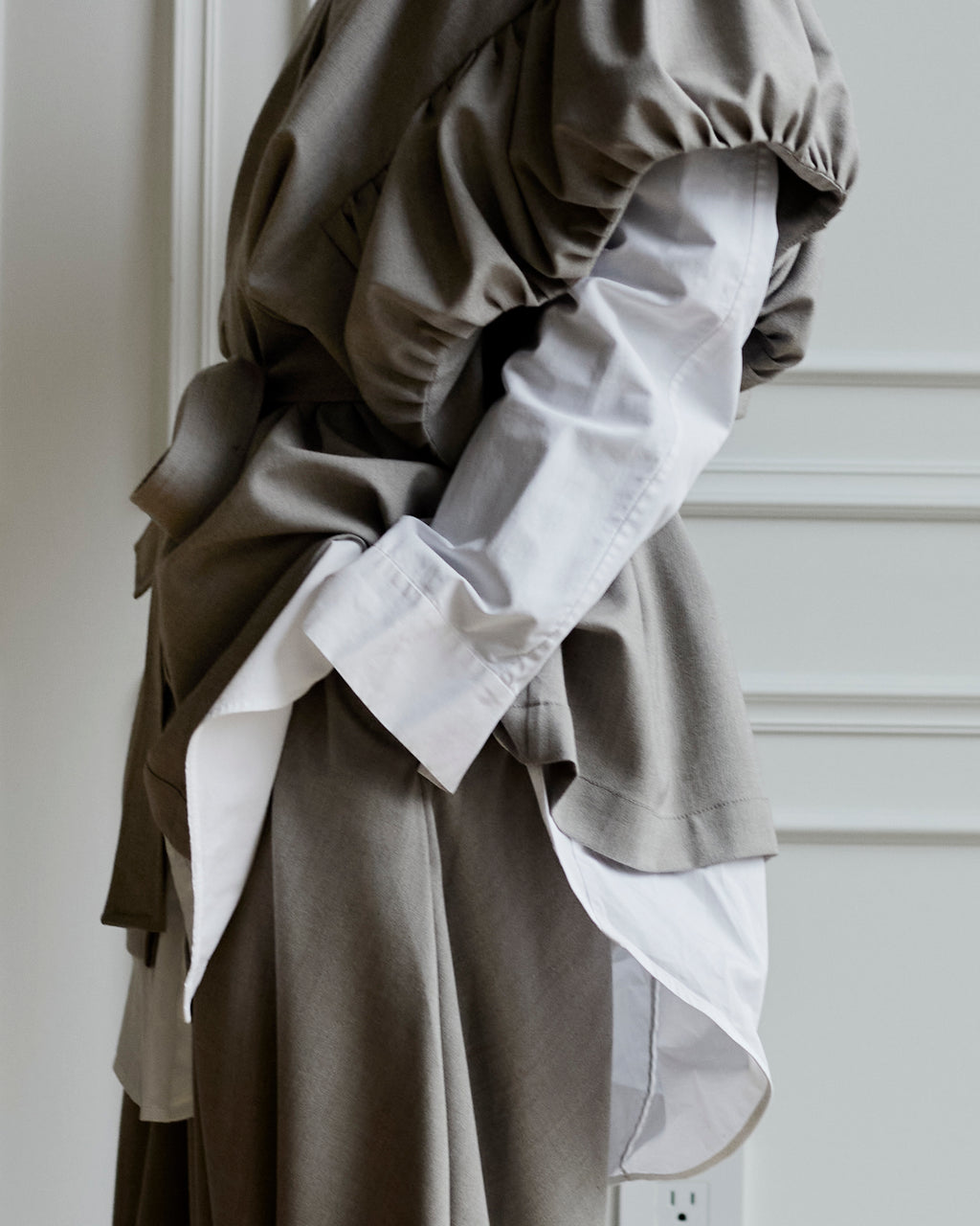 Pleated Sleeve Vest