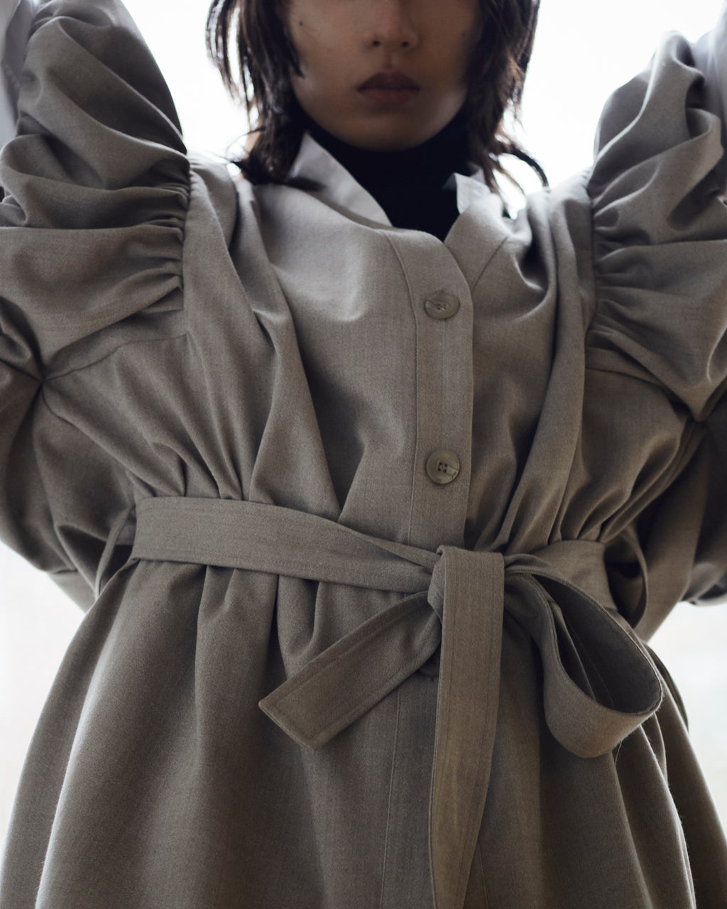 Pleated Sleeve Vest